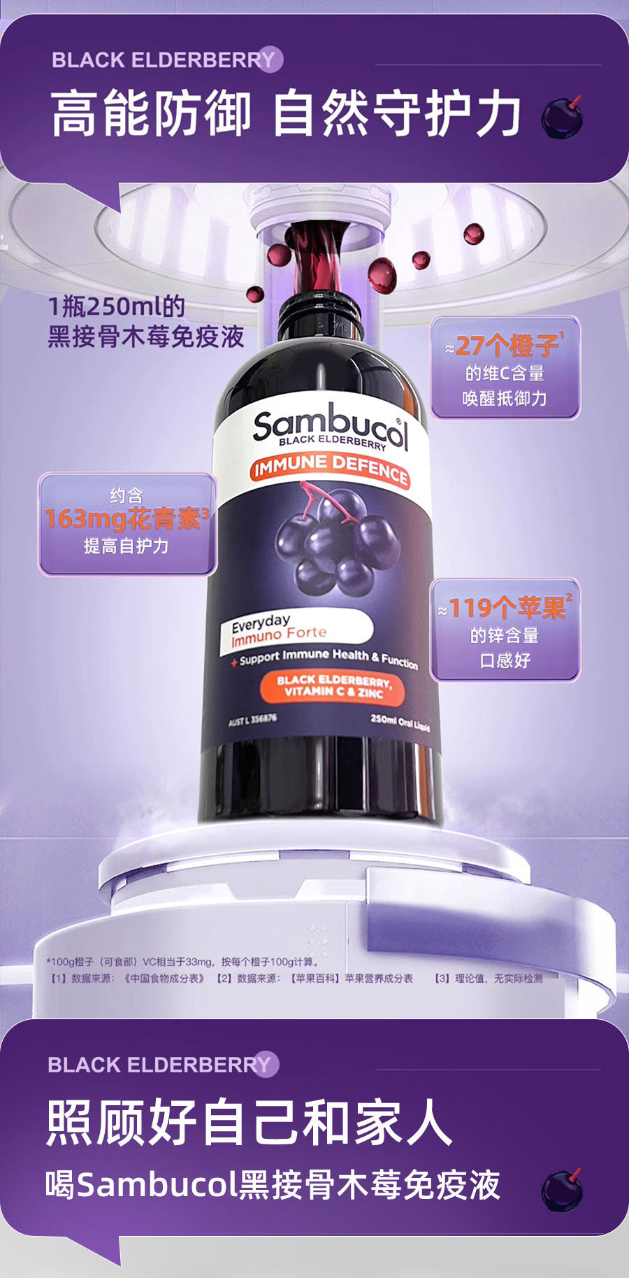 Sambucol-小黑果全家免疫液250ml