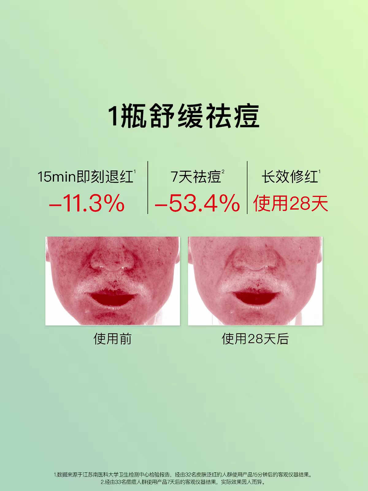 John Jeff油橄榄精华液(痘皮版)30ml 祛痘褪红