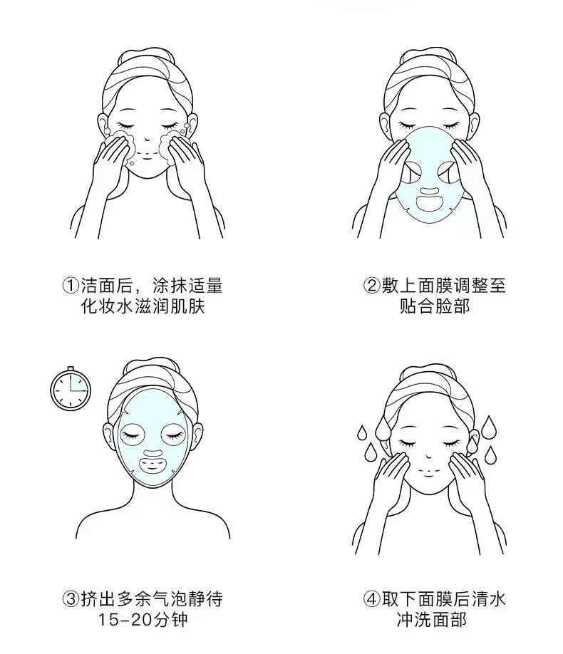 珀芙研集中舒缓修护面膜6片/盒  补水改善干燥泛红(国货面膜)