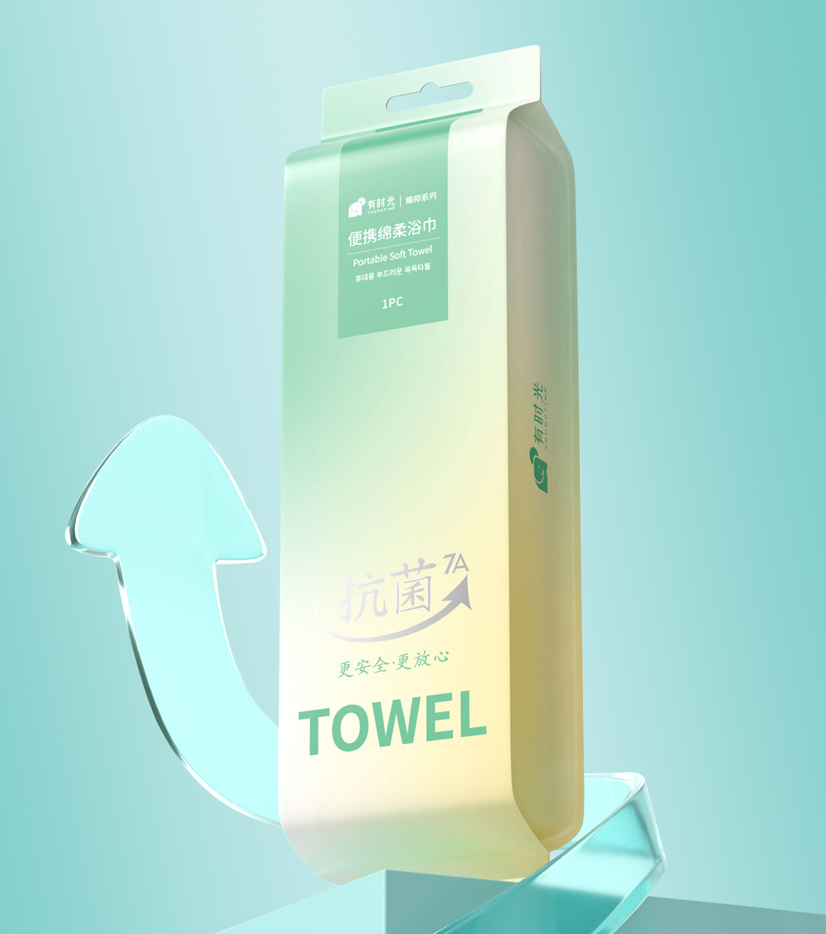 有时光一次性浴巾 7A抗菌 70*140cm