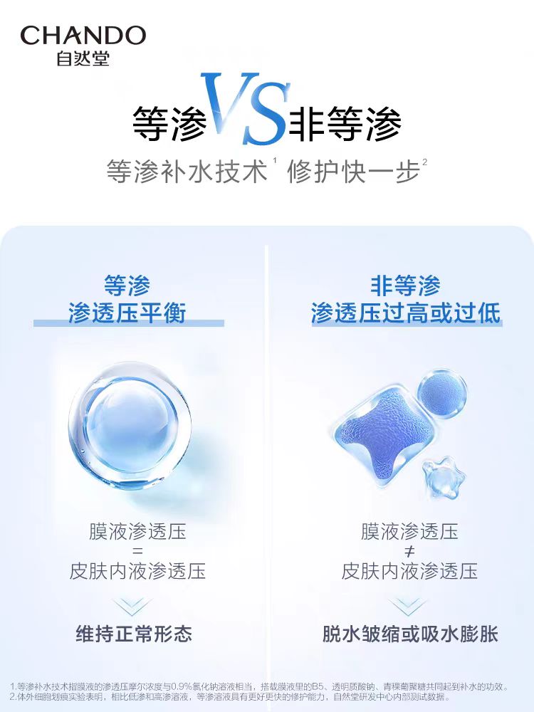自然堂极地等渗补水修护面膜5片/盒(国货面膜)
