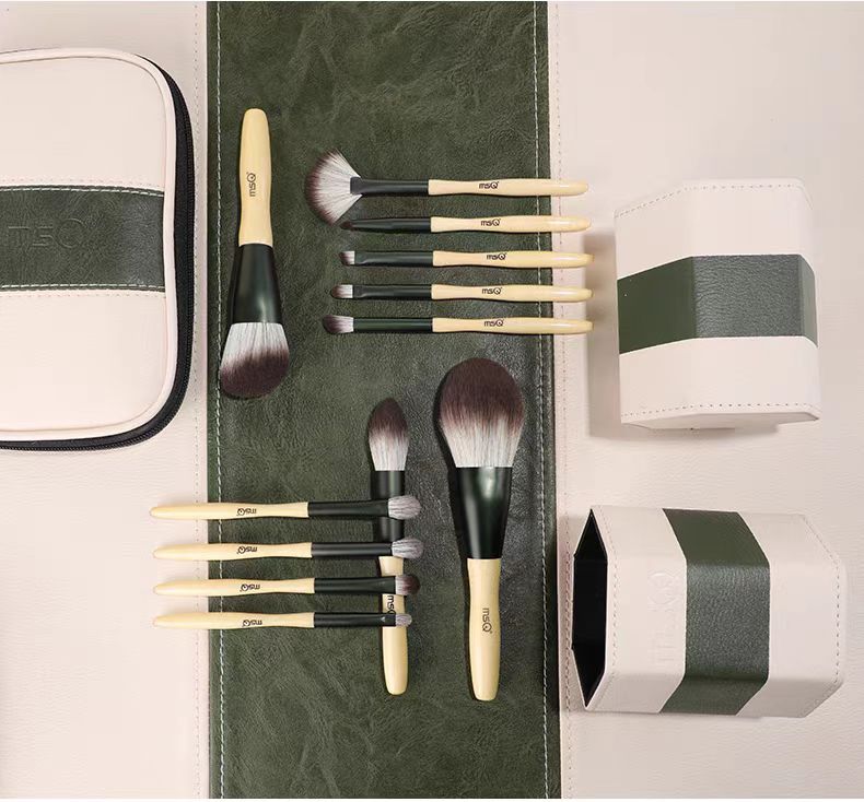 MSQ/魅丝蔻12支绿琉璃色化妆刷套装