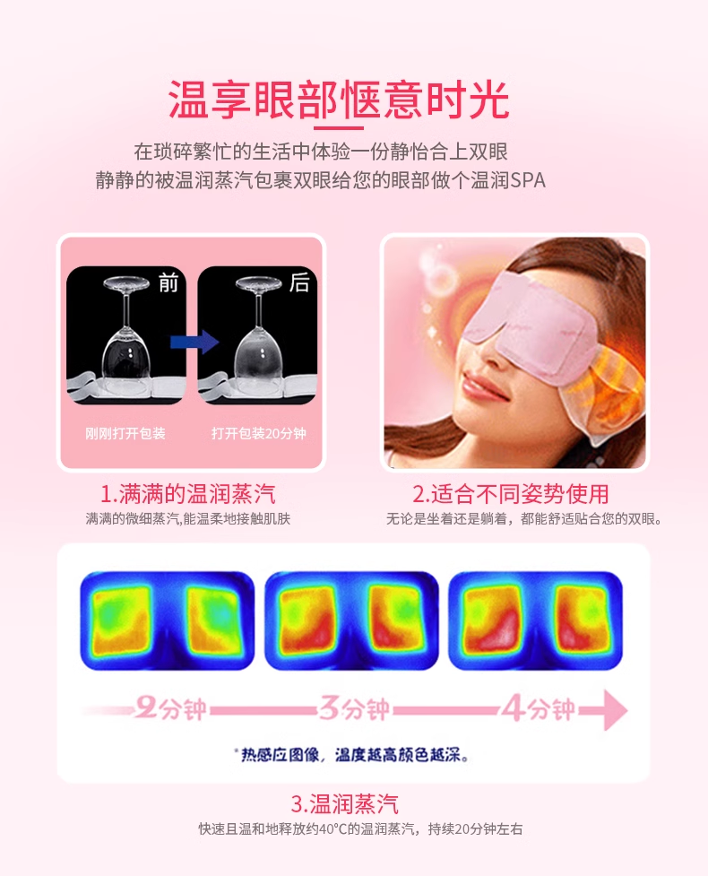日本KAO花王蒸汽眼罩热敷眼部疲劳眼贴12片/盒(日本美妆)