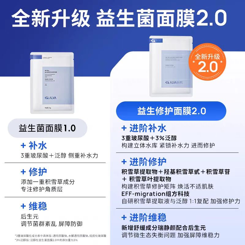 瑷尔博士益生精研平衡修护面膜 10片/盒