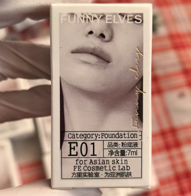 funnyelves方里特工粉底液 象牙白