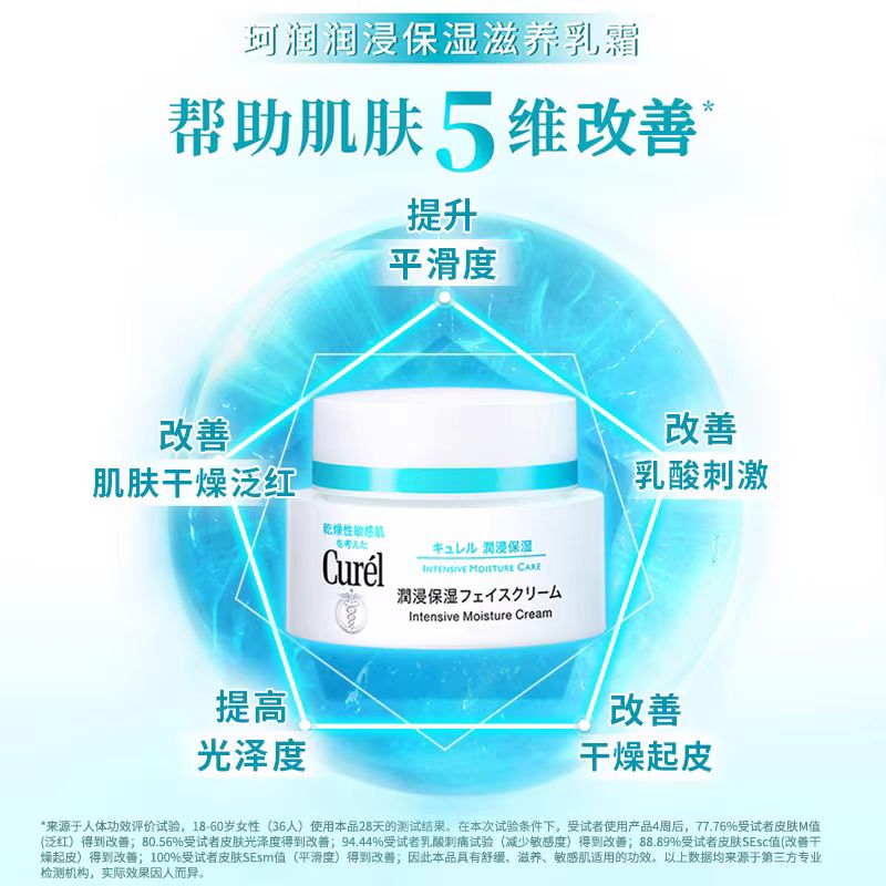 珂润保湿面霜40g