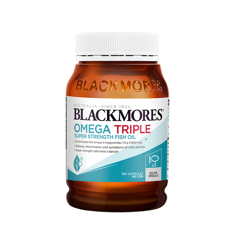 Blackmores Omega Triple Super Strength fish oil 150 capsules