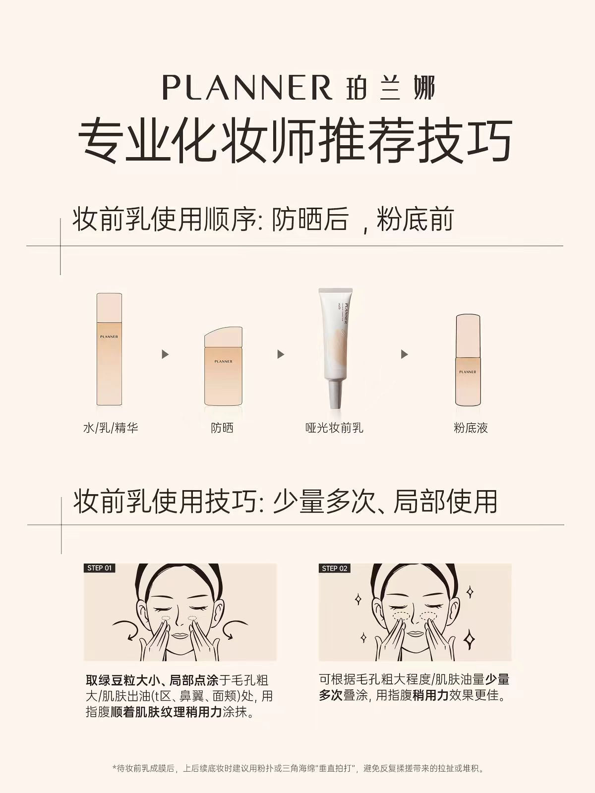 PLANNER珀兰娜隐形控油哑光妆前乳