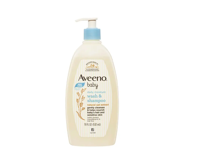 Aveeno Baby Daily Moisture Lightly Scented Wash & Shampoo 沐浴露532mL