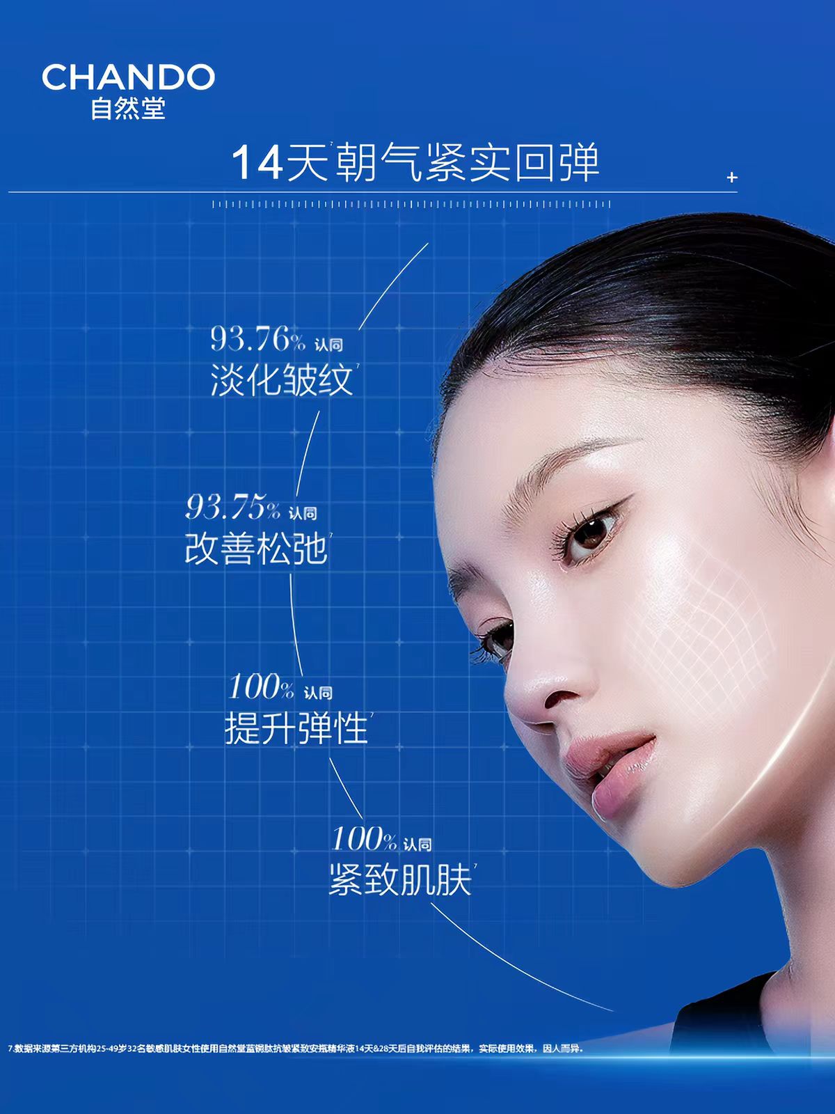 自然堂蓝铜肽安瓶面膜