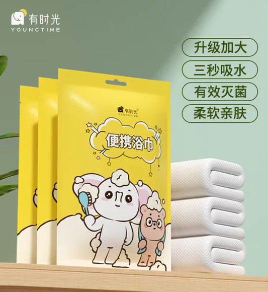 有时光一次性浴巾70*140