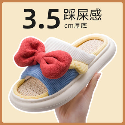 冬款拖鞋（亚麻质地）