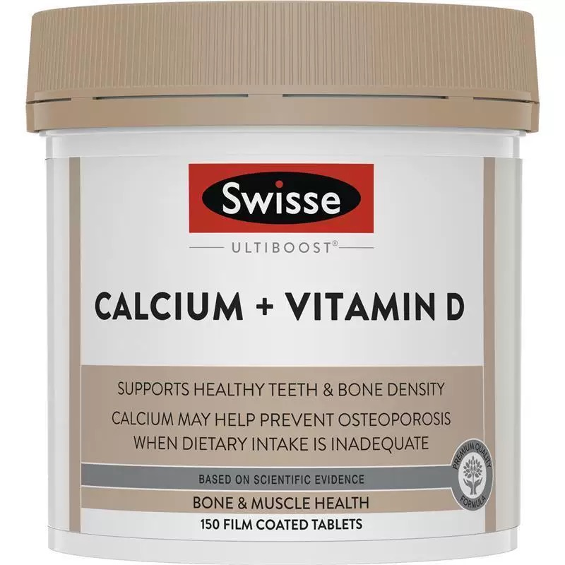 Swisse 维他命D + 钙片 娘娘钙 大钙 Calcium + Vitamin D 150粒