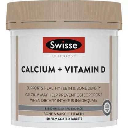 Swisse 维他命D + 钙片 娘娘钙 大钙 Calcium + Vitamin D 150粒
