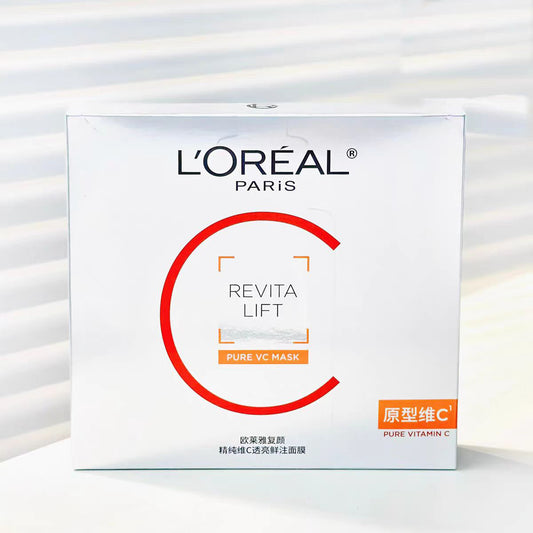 欧莱雅VC抗氧提亮面膜 5片/盒(国货面膜)