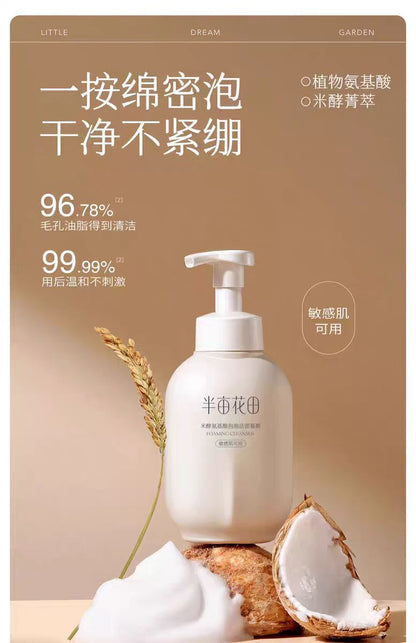 半亩花田氨基酸慕斯洗面奶500g