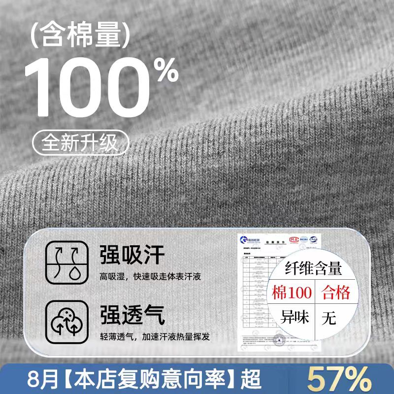 古旭一次性男士内裤灰色 3条/盒