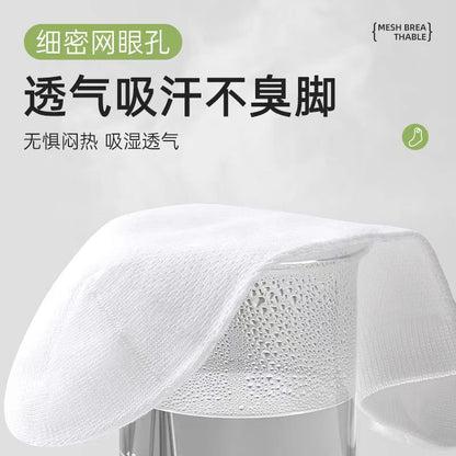 巴迪高一次性袜子 短款均码 5双/包