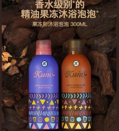 KUNO果冻形精油泡泡沐浴露300ml 遇氧自发泡