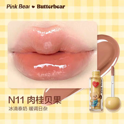 pinkbear皮可熊黄油小熊唇釉口红