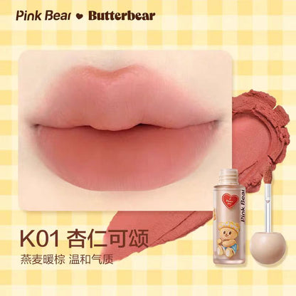 pinkbear皮可熊黄油小熊唇釉口红
