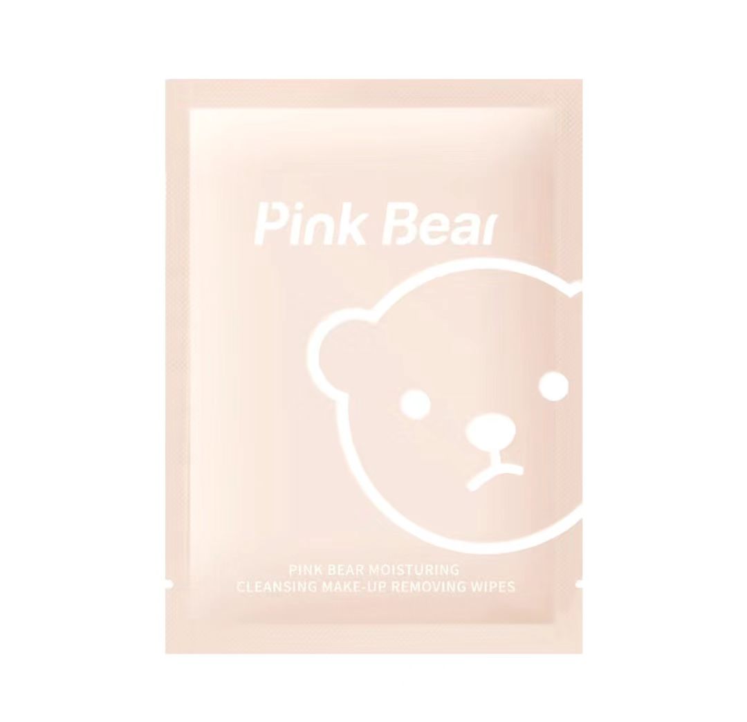pinkbear皮可熊透澈净颜卸妆湿巾（一片装）