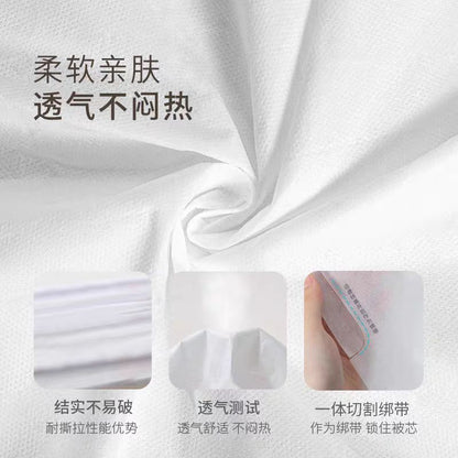 有时光一次性床单被罩枕套 7A抗菌四件套220*240cm