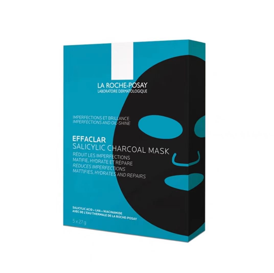 理肤泉水杨酸黑膜控油清洁面膜5片/盒