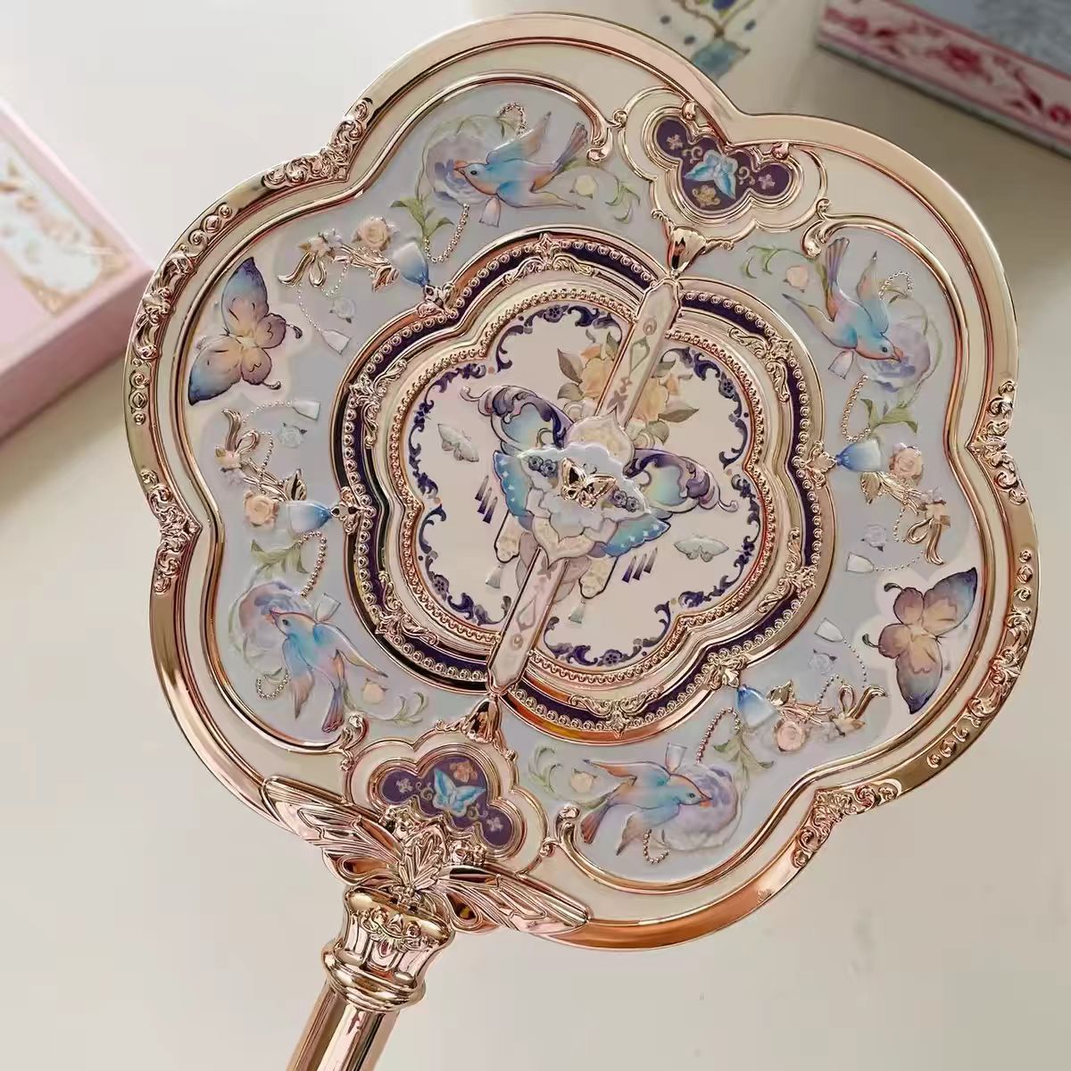 花知晓蝴蝶云肩系列周边手持镜/发夹