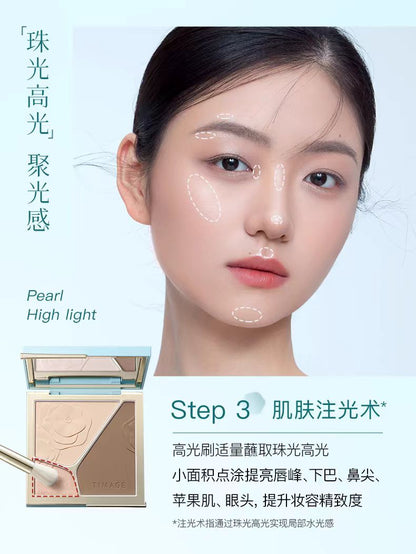 彩棠TIMAGE高光修容三色一体盘