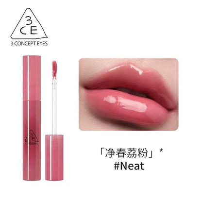 3CE玉滴光唇蜜 净春荔粉