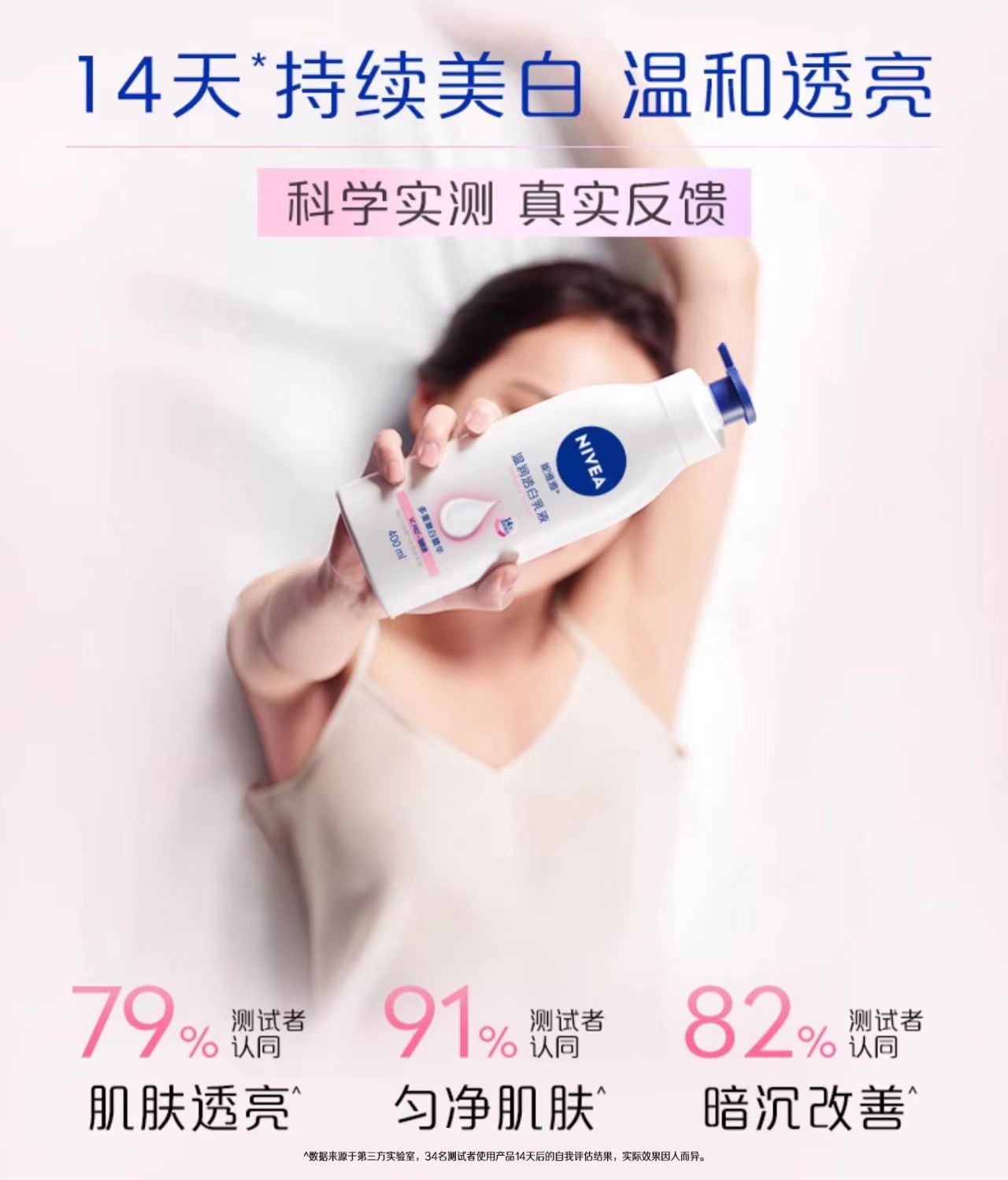 妮维雅烟酰胺美白身体乳保湿滋润