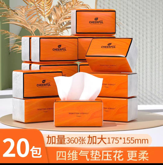 植护抽纸 爱马仕橙面巾纸90抽*20包/箱 仅限墨尔本地区下单