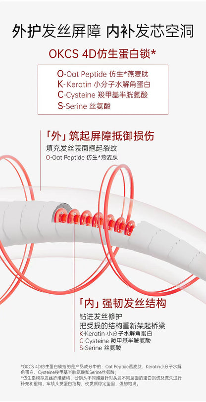 OKCS中度低频烫染受损修护发膜250g