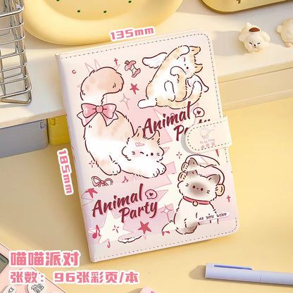 动物派对皮面磁扣本