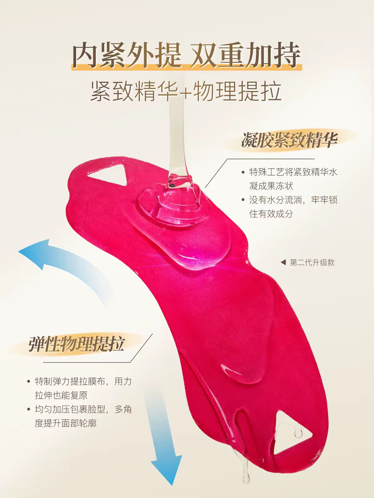 韩国AVAJAR美法扎紧致提拉小V脸面膜 提升下颌线