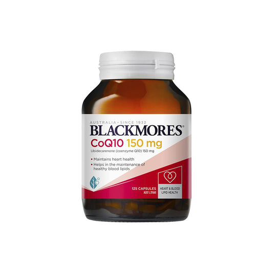 Blackmores CoQ10 150mg supports heart health 125  capsules