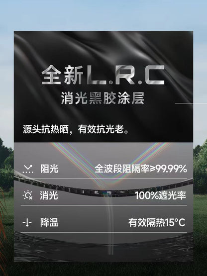 蕉下防晒黑胶大帽檐贝壳帽