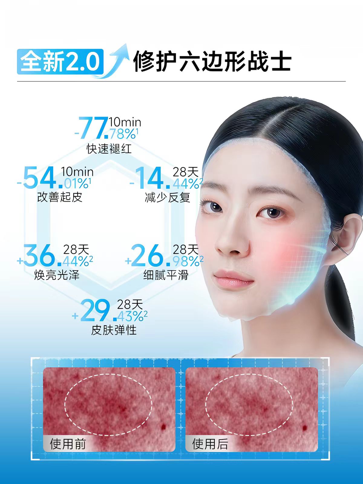 绽妍三重蛋白精润修护舒缓面膜