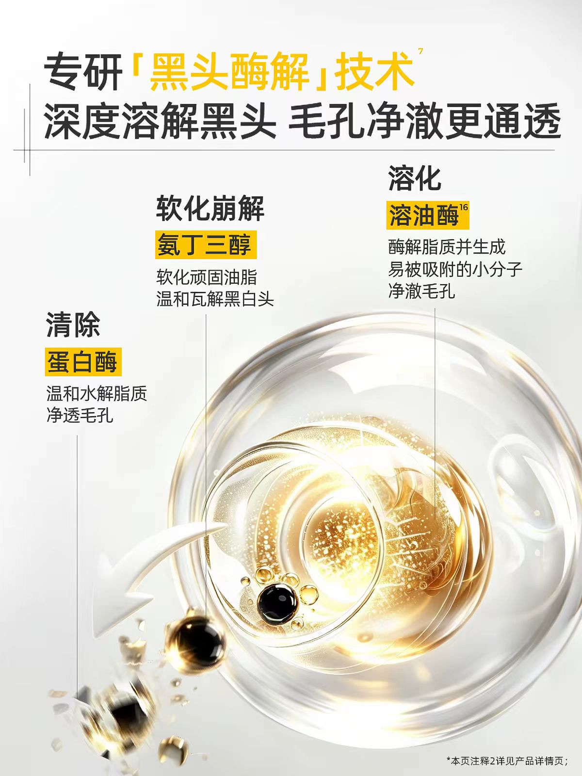 C咖酸酶焕肤净透泥膜5罐/盒 去黑头闭口清毛孔