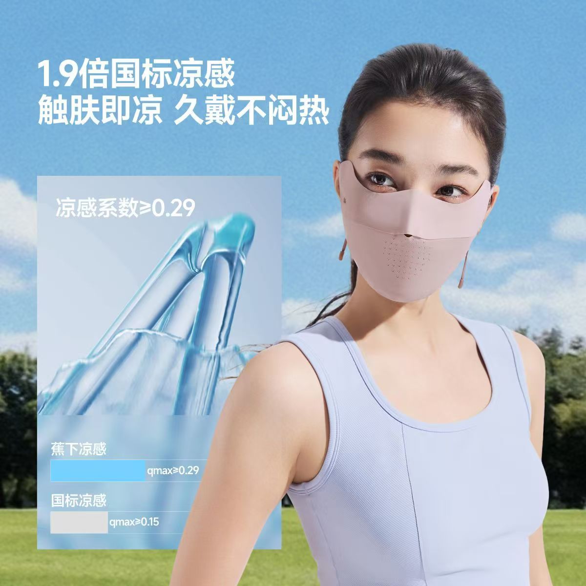 蕉下防晒轻薄无感护眼角防晒口罩