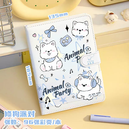 动物派对皮面磁扣本