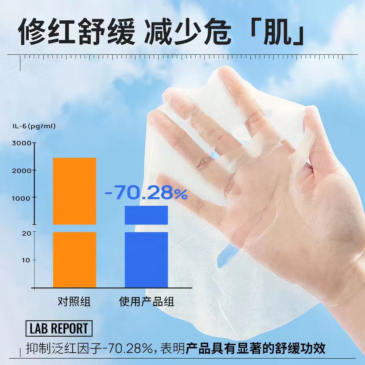 瑷尔博士益生菌287屏障面膜10片/盒  保湿修护舒缓泛红