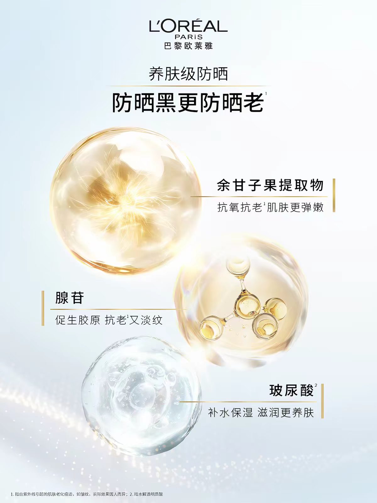 欧莱雅小金管防晒乳 经典版