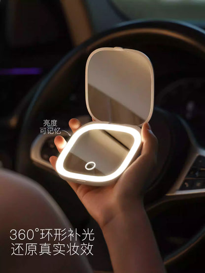 Goodgudi古迪智能光启带灯随身折叠化妆镜