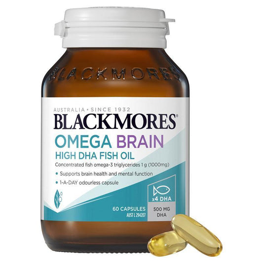 BLACKMORES omega brain high DHA FISH OIL 60 cap