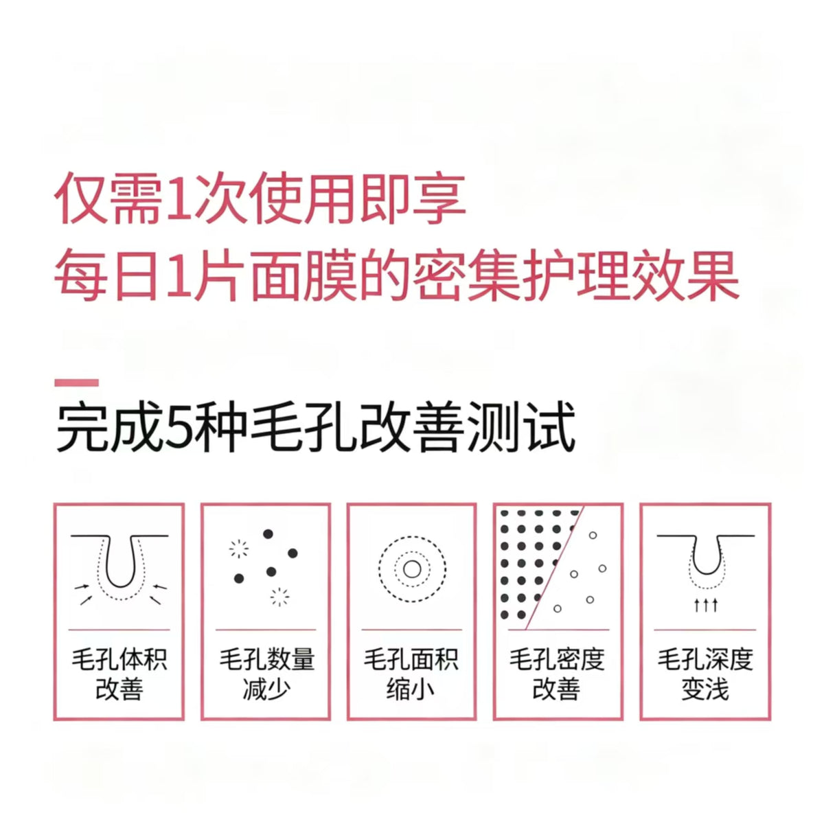 韩国numbuzin数字面膜3号毛孔收缩面膜5片/盒