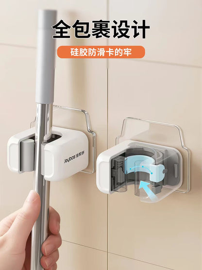 佳帮手拖把壁挂夹免打孔挂钩置物架拖把夹