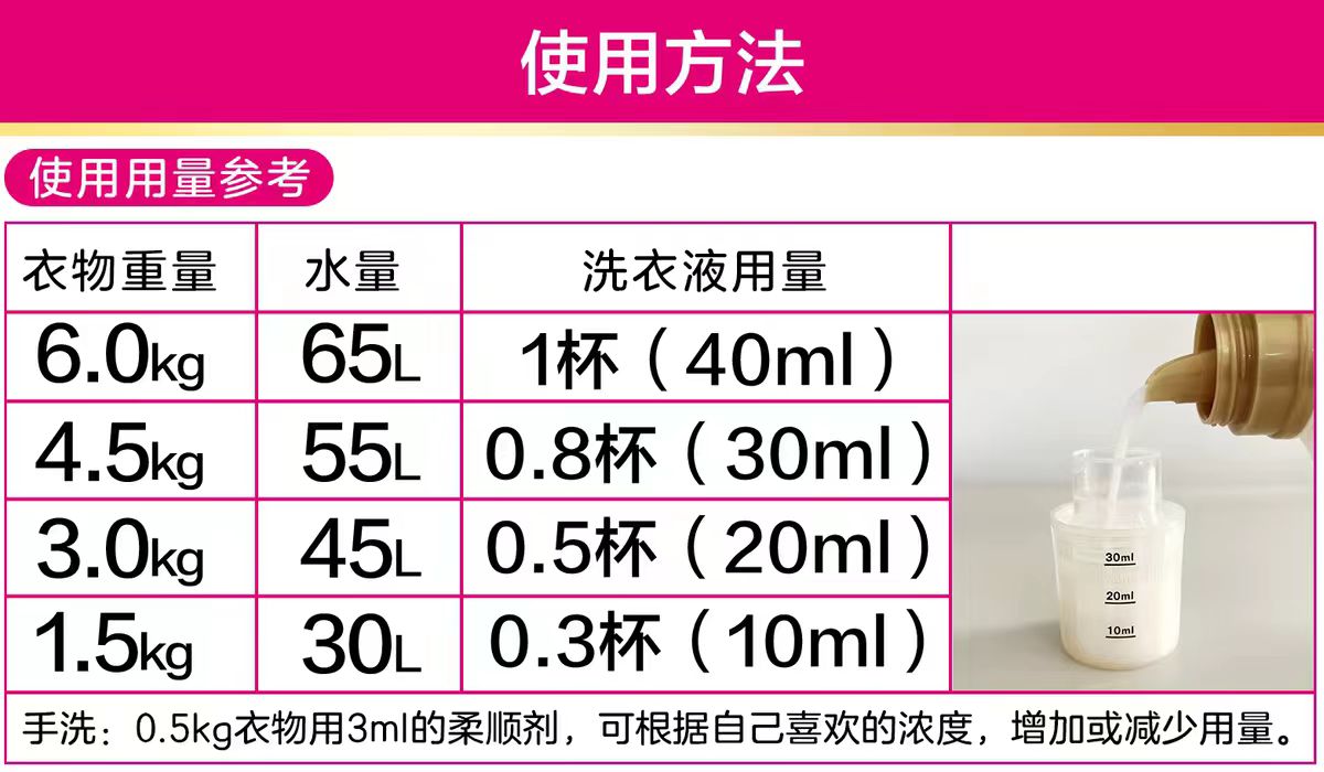 日本花王柔顺剂持久留香衣物防静电520g