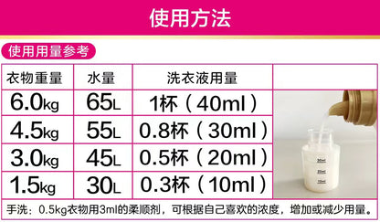 日本花王柔顺剂持久留香衣物防静电520g